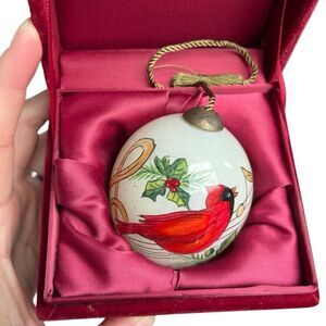 Ornament NE’ QWA ART HOLIDAY MUSIC 2012 w/ Box Hand painted